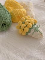 Kit de posavasos de ramo de rosas tejido a manodiyManteles individuales terminados - details 14