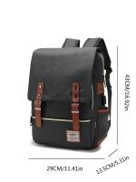 Mochila retro para ordenador portátil con puerto de carga USB, mochila de viaje impermeable para hombres y mujeres - details 37
