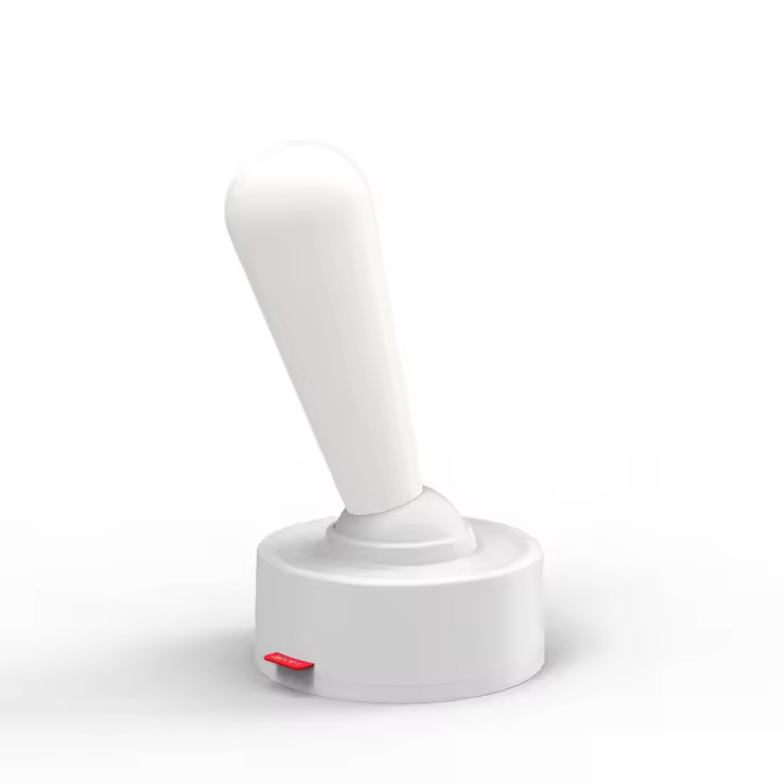 Lámpara con interruptor de palanca, lámpara moderna de ABS + silicona blanca, luz nocturna portátil montable en pared para dormitorio, sala de estar, comedor, decoración de escritorio, regalo - 1