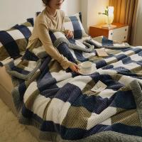 Manta de punto de hilo de chenilla suave, lavable a máquina, hecha a mano, para sofá y cama - details 1