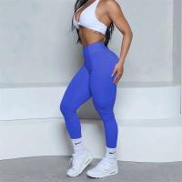 Leggings con espalda en V para mujer, leggings deportivos sin costuras para mujer, pantalones de yoga sólidos elásticos de cintura alta para fitness y jogging - details 22