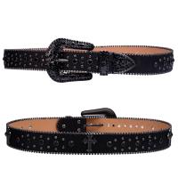 Cinturón de diamantes hecho por el hombre,cinturón de diamantes de imitación de vaquero occidental a la moda para mujer,cinturón - details 5