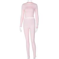 Conjunto deportivo de dos piezas de manga larga, nuevo traje informal de moda para mujer - details 129