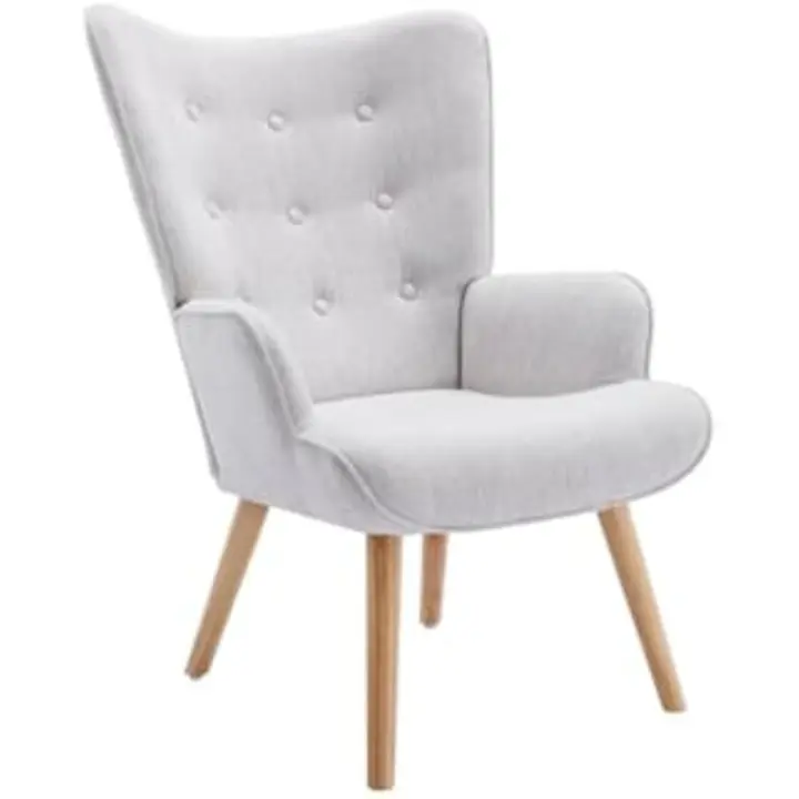 Silla de Tela Gris Claro Muebles y Organización Silla de Armario - 1