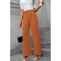 Pantalones de oficina de cintura alta y pierna recta para mujer para otoño - details 21