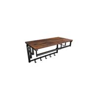 Organizador de Zapatos de Almacenamiento Alto con 3 Puertas Plegables Marrón Rústico - details 10