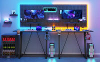 Rcynview Mesa de Juegos LED Altura de 77.5cm, Ancho de 100cm, Profundidad de 50cm - details 1