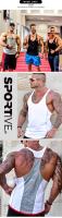Nuevo chaleco deportivo a la moda para hombre, chaleco sin mangas para Fitness, Top informal de gran tamaño para hombre, chaleco transpirable y refrescante estilo Y2K - details 2