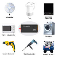 Convertidor de voltaje de onda sinusoidal pura de 2000W 4000W 12V 230V inversor Fuente de alimentación de emergencia al aire libre Viajes Caravana Conversión - details 7