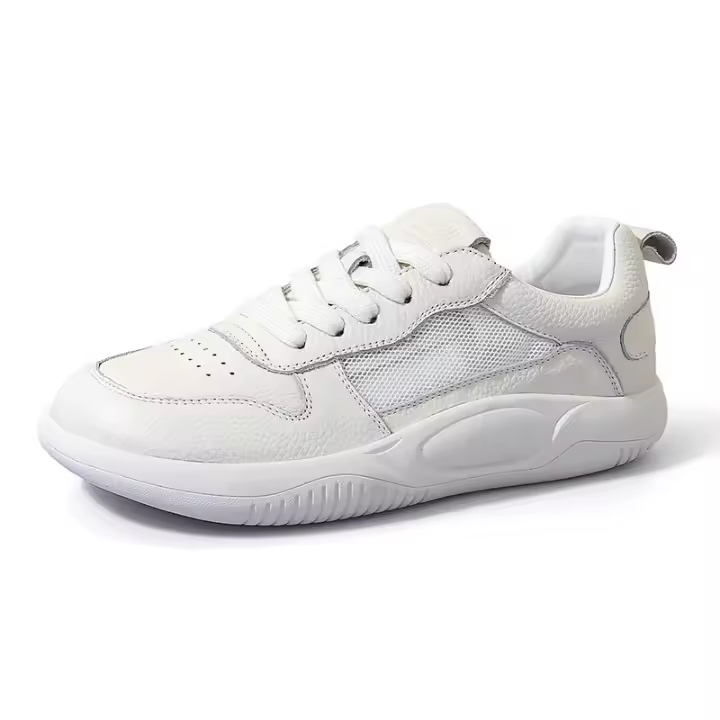 Zapatos blancos huecos para mujer, transpirables, verano 2025, finos, sencillos, casuales, planos, versátiles, para mujer. - 1