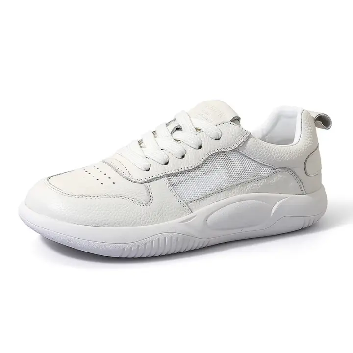Zapatos blancos huecos para mujer, transpirables, verano 2025, finos, sencillos, casuales, planos, versátiles, para mujer. - 1