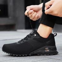 Zapatos de senderismo de malla para hombre, calzado de Trekking al aire libre, turismo, deportes de acampada, caza, moda, nuevos diseñadores - details 3