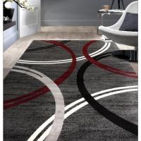 Alfombra de Pelo Corto Lavable Moderna Material de Poliéster Non-Slip Forma Rectangular - details 17