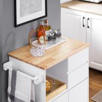 FKW47-W Carrito de Servir Carrito Auxiliar Cocina estantería de Cocina Carrito de Cocina móvil 100 x 92 x 45 cm Blanco ES - details 44