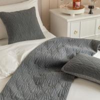 Carrileras Decorativas Para Cama con Patrón de Concha en Terciopelo Nuevo Diseño en Color Gris Rosa Amarillo Azul Verde Material Poliéster Hecho en China - details 24