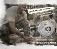 NORTH EDGE TANK reloj de hombre hora mundial 50 metros resistente al agua - details 4