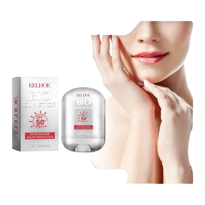 EELHOE Anti UV protector solar Stick SPF50 crema protectora solar refrescante cuidado de la piel crema hidratante protector solar crema Facial y corporal - 1