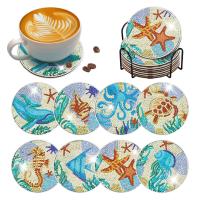 Kit de Pintura de Diamantes Océano Clásico 8Pcs Suministros de Arte de Resina con Soporte - details 0