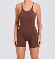 Conjunto de entrenamiento de ejercicio para mujer, traje de yoga, ropa deportiva, mono de gimnasio, rojo, verano, 2024 - details 21