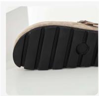 Nuevas pantuflas de corcho de suela gruesa para mujer. - details 3
