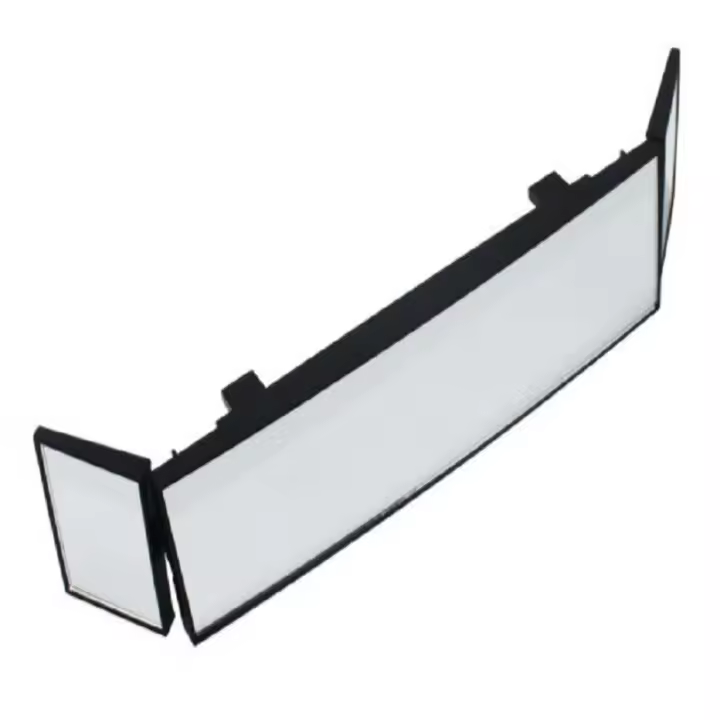 Espejo retrovisor Universal de gran angular para coche, espejo curvado convexo con Clip, gran visión, Interior para coches, camiones SUV - 1