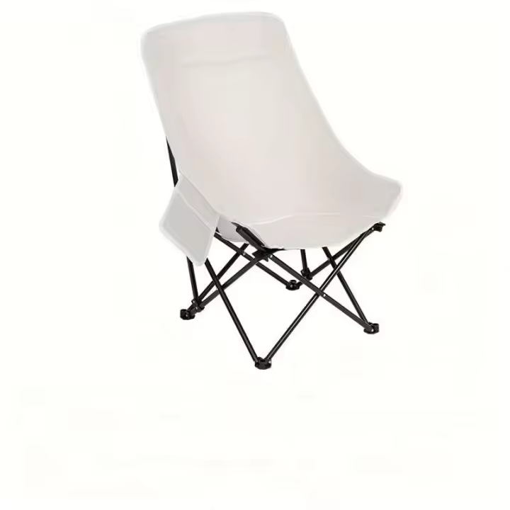 Bolsa de transporte para silla plegable con forma de luna elástica, respaldo lumbar para exteriores con bolsillos laterales, duradera y confiable - 1