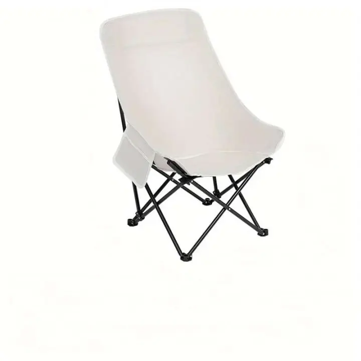 Bolsa de transporte para silla plegable con forma de luna elástica, respaldo lumbar para exteriores con bolsillos laterales, duradera y confiable - 1