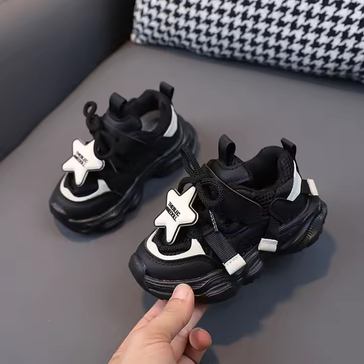 Zapatillas de suela blanda, zapatos de malla transpirable, zapatos para niños pequeños - 1