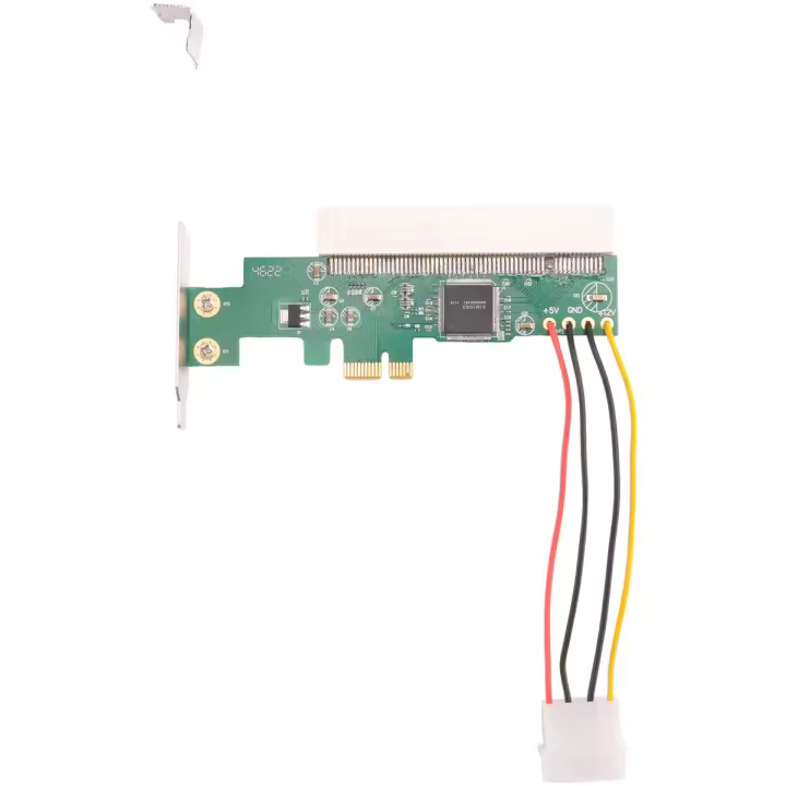 Adaptador PCIE a PCI Express X1 a Tarjeta de expansión PCI, placa elevadora ASM1083, conjunto de chips con conector de alimentación de 4 pines - 1