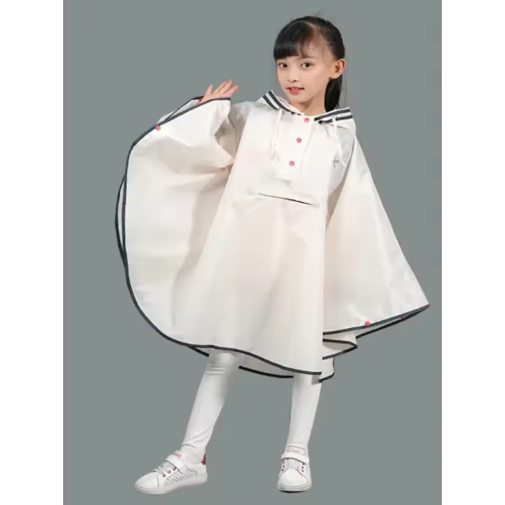 Chubasquero para niños y niñas, bonito impermeable con capucha, impermeable, impermeable para niños, capa de lluvia para niños, Poncho, ropa impermeable - 1