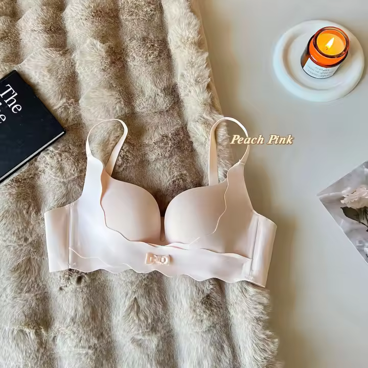 Sujetador de pecho pequeño sin estampado para mujer, desmontable para mostrar un realce de pecho grande, resistencia al frío y lados ajustables - 1