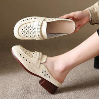 Zapatillas de Moda para Mujer Verano Cómodas y Suaves con Agujeros Zapatillas de Hueco Estilo para Mamá - details 5