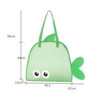 Bolsa de playa de malla de gran capacidad, bolsa de mano de playa ligera a prueba de arena con ojos grandes, cestas de juguetes de playa plegables portátiles para acampar al aire libre - details 6
