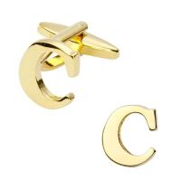 Gemelos de latón pulido a mano para hombre, joyería de alta calidad, chapado en oro, A-Z, 26 letras, moderno, nuevo - details 3