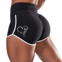 Nuevos pantalones cortos deportivos de cintura media para mujer, pantalones cortos ajustados de alta elasticidad para verano, ejercicio para correr - details 0