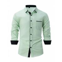 Camisa informal para hombre, camisa con cuello vuelto, a la moda - details 7