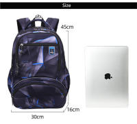 Bolsas de escuela secundaria para adolescentes, mochila escolar de gran capacidad, bolsa de libros para estudiantes, mochila impermeable, bolsas de viaje para hombres - details 9