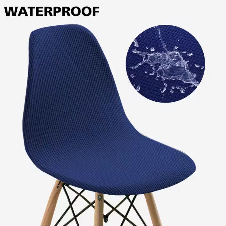 Funda Jacquard impermeable para silla, cubierta elástica antipolvo para asiento de Bar, comedor, hogar, Hotel, Bar, boda - 1