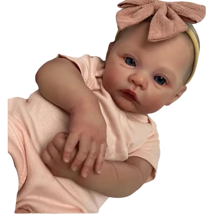 Muñeca Bebe Meadow De 18 Pulgadas Realista Nacida Recientemente Muñecas Reborn Pintadas a Mano Para Niños Y Regalos De Cumpleaños Material De Vinilo Colección Limitada - 1