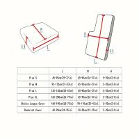 Elegante Protector de Sofá Jacquard Impermeable, Cubierta antiarañazos, Elástica, Lavable para Uso en Todo el Año, 1 unidad - details 3