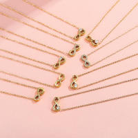 Colgante de mujer de 8 caracteres de la suerte con circonita de microchip de lujo ligero de acero inoxidable Black King - details 0