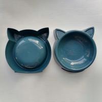 Bol de Comida para Gatos de Forma de Cara Gran Capacidad Color Sólido Alimentador de Agua para Mascotas Pequeñas - details 9