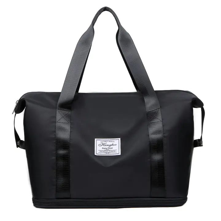 Bolsa de viaje de gran capacidad, bolsa de fitness para mujeres con separación de seco y húmedo. - 1