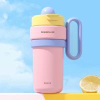 Taza térmica de doble bebida de 900ml, taza con pajita de gran capacidad de acero inoxidable, cómoda Taza Termo portátil que mantiene el frío y el calor - details 20