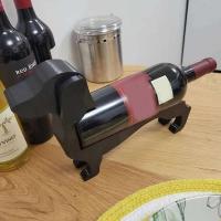 Dahund-portabotellas para encimera, soporte para licor de vino, regalo divertido novedoso, estante de exhibición para decoración del hogar - details 2