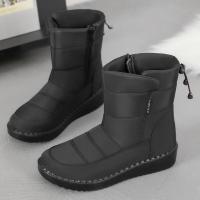 Winer-Botas largas informales para mujer, zapatos planos cálidos para la nieve - details 1