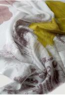 Bufanda tipo chal ligera y estampada para mujer, aire acondicionado, multiusos, calidez de invierno, anillo de terciopelo, Cachemira larga - details 2