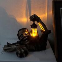 Estatua de resina artesanal, adorno de Halloween, decoraciones para Patio, jardín - details 2