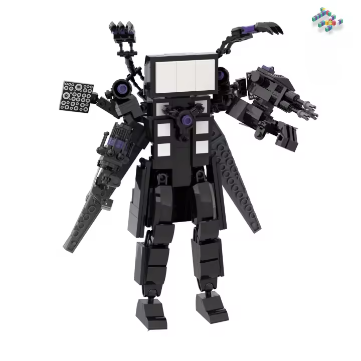 Personaje de TV mutante, juguete de bloques de construcción - 1