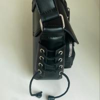 Bolso de mano ajustable para mujer con cierre magnético - Elegante bolso bandolera negro, múltiples compartimentos con cremallera y forro de poliéster para uso informal y profesional - details 2